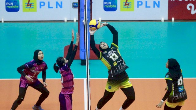 Ilustrasi pertandingan PLN Mobile Proliga yang menjadi kompetisi kasta tertinggi olahraga bola voli di Indonesia. (Istimewa)