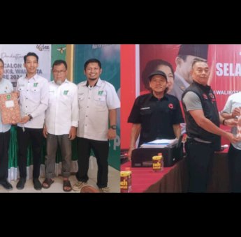 Kaharuddin Kadir Wakili Erna Rasyid Taufan Ambil Formulir Cakada di PKB dan PDIP Parepare