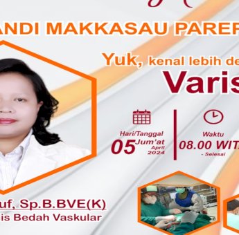 Inovasi RSUD Andi Makkasau Parepare, Bincang Sehat Mengenai Varises di Ruang Tunggu Poliklinik