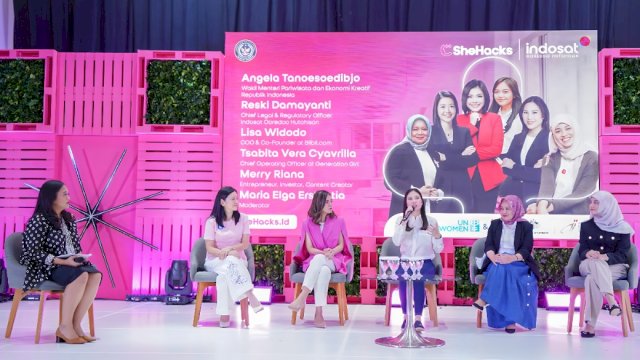 Indosat Ooredoo Hutchison menggelar SheHacks 2024 sebagai upaya dalam mendukung pemberdayaan perempuan di sektor bisnis digital. (Dok. Indosat Ooredoo Hutchison)