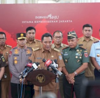 Pj Gubernur Bahtiar Paparkan Rencana Pembangunan Sulsel di Depan Presiden Jokowi