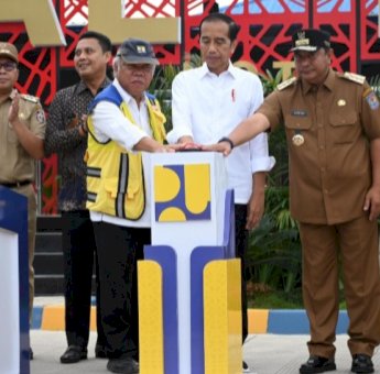 Didampingi Pj Gubernur Sulsel, Presiden Jokowi Resmikan IPAL Senilai Rp1.2 Triliun di Makassar