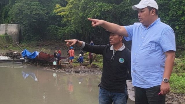 Bendungan Jebol Akibat Hujan, Direktur PAM Tirta Karajae Andi Firdaus Djollong Turun Pantau Langsung