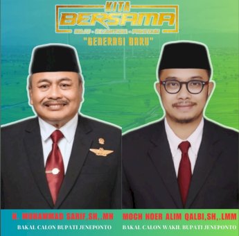 Beredar Foto Ketua PKB Jeneponto Berdampingan Salah Satu Akademisi Muda, Warga Sebut Pasangan Ideal di Pilkada