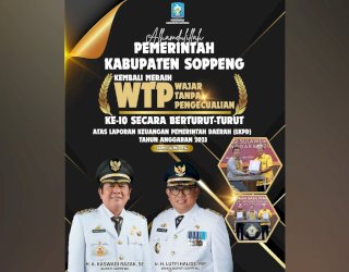 LHP LKPD Tahun 2023, Soppeng Raih WTP ke-10