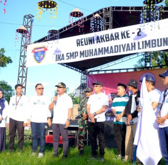 Wabup Gowa Hadiri Jalan Santai IKA SMP Muhammadiyah, Diikuti Ratusan Peserta