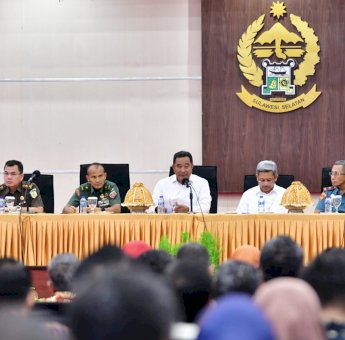 Pj Gubernur Sulsel Pimpin Rakor Pemantapan Pilkada Serentak 2024