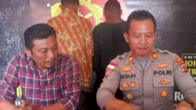 Konferensi Pers di Mapolsek Merauke Kota. (Foto: Polsek Merauke Kota)