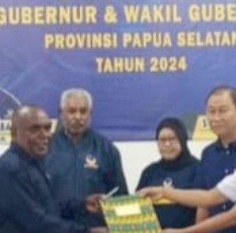 Bupati Merauke Romanus Mbaraka Ikut&nbsp;Bertarung di Pilgub Papua Selatan 2024