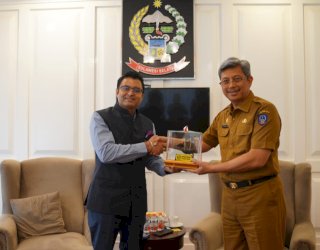 Terima Kunjungan Konjen India, Pj Sekda Sulsel Tawarkan Kerjasama Industri Pengolahan Sutera