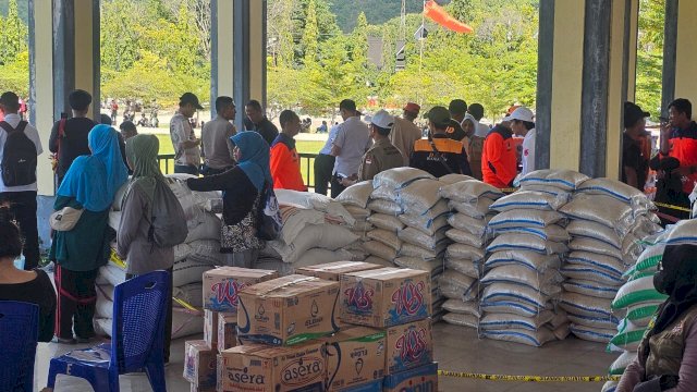 Miskomunikasi, Bantuan Beras Bertuliskan Menunggu Pj Sekda Sulsel Sudah Tersalurkan