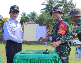 TMMD ke 120 Resmi Dibuka Wabup Saiful Arif di Desa Bonea Timur Selayar