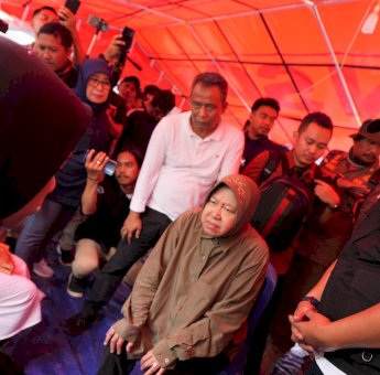 Mensos Risma Apresiasi Penanganan Bencana Banjir dan Longsor di Sulsel