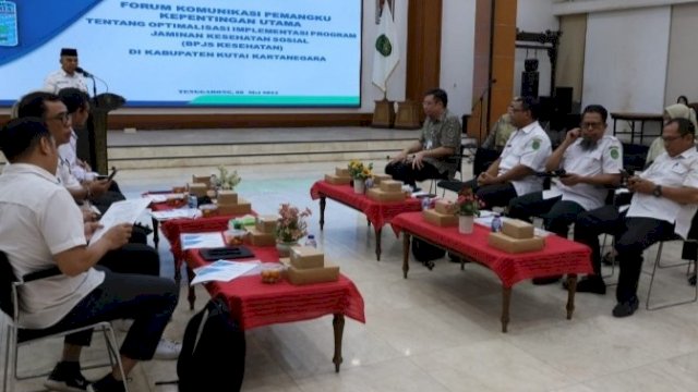 Suasana Forum komunikasi para pemangku kepentingan JKN di Kantor Bupati Kukar. (Istimewa)