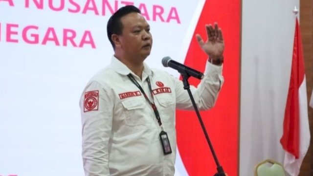 Ketua Gita Kumala Nusantara Kukar, Markus Widjaya saat menyampaikan sambutannya, Rabu (08/05/2024). (Istimewa)