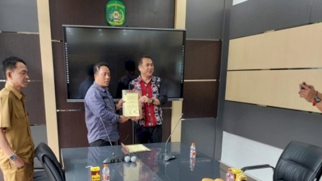 Perjanjian kerja sama layanan kemetrologian dengan Kubar untuk periode 2024-2025, Selasa (07/05/2024). (Istimewa)