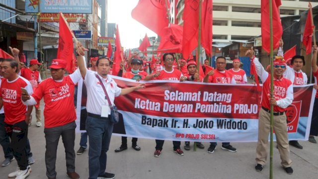 Barisan Relawan Jokowi Presiden atau lebih dikenal dengan Bara JP Sulsel. (Istimewa)