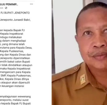 Diduga Tak Netral di Pilkada 2024, Kepala Inspektorat Jeneponto Disebut Intervensi ASN