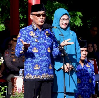 Upacara Pertama Sebagai Pj Gubernur Sulsel, Prof Zudan Dorong Percepatan Transformasi Digital