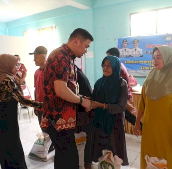 54.800 Kg Beras Bantuan Pangan Disalurkan di Kecamatan Somba Opu