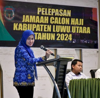 Lepas 241 JCH Luwu Utara, Indah Putri Indriani Ingatkan Kesipan Fisik Dan Mental