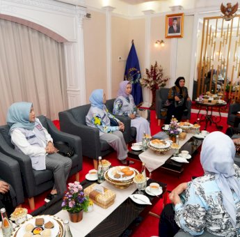 Pj Ketua PKK Sulsel Terima Kunjungan Pengurus YKI, Perwosi dan PII