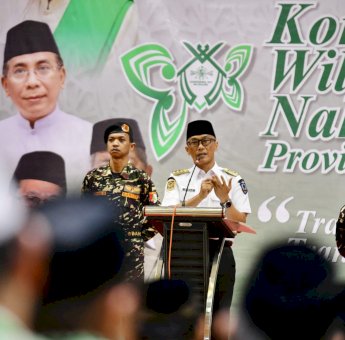 Berikut Tiga Pesan Pj Gubernur Prof Zudan di Konferwil NU Sulsel