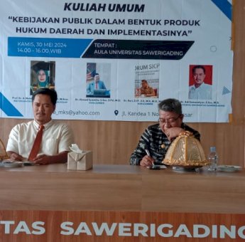 Birokrat dan Akademisi Hadiri Kuliah Umum Unsa Makassar, Bahas Kebijakan Publik Produk Hukum