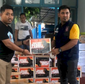 Peduli Korban Bencana Alam di Sulsel, Dinsos Bantaeng Terima Bantuan Dari Huadi Group