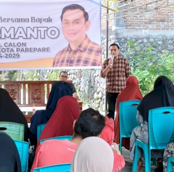Serius Hadapi Pilwalkot, Hermanto Silaturahmi dengan Warga dan Sosialisasi Bacalon Wawali Parepare