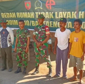 Kodim 1410 Kolaborasi dengan Huadi Group, Gelar Bedah Rumah untuk Warga Bantaeng