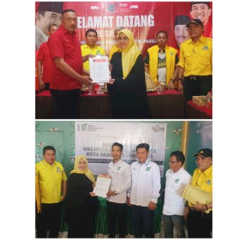 Siap Bertarung di Pilkada Parepare, Erna Rasyid Taufan Kembalikan Formulir Cawalkot ke PDIP dan PKB