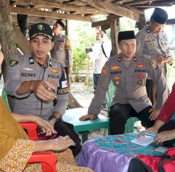 Bantu Periksa Kesehatan Warga di 3 Desa, Camat Eremerasa Apresiasi Polres Bantaeng dan Huadi Group