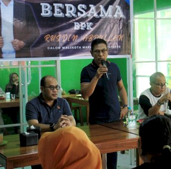 Ngopi Bareng Warga Minasa Upa Makassar, Rudal Janji Hapus Iuran Sampah