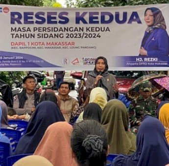 Reses di Rappocini, Rezki Dengarkan Keluhan Warga Soal Buruknya Saluran Drainase