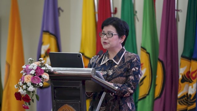 Ketua Dewan Audit OJK Sophia Wattimena, di sela-sela Seminar Road to Konferensi Auditor Internal 2024, kemarin. (Dok. Humas OJK)