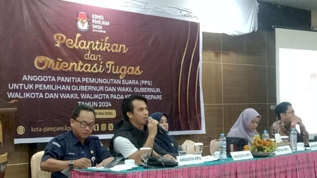 66 PPS Dilantik KPU Parepare, Akbar Ali Harap Tercipta Pemilu Berkualitas