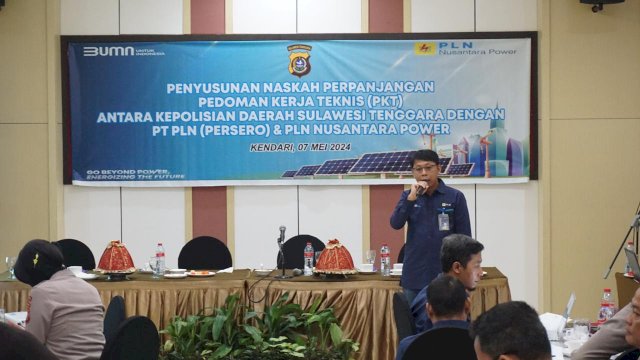 PT PLN terus menjalin sinergi yang baik dengan Polda Sulawesi Tenggara dalam hal pengamanan asset negara hingga objek vital nasional. (Dok. Humas PLN UIP Sulawesi)