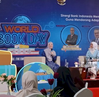 Peringati World Book Day, BI Sulsel Libatkan Penulis Natasha Rizky Gaungkan Budaya Literasi