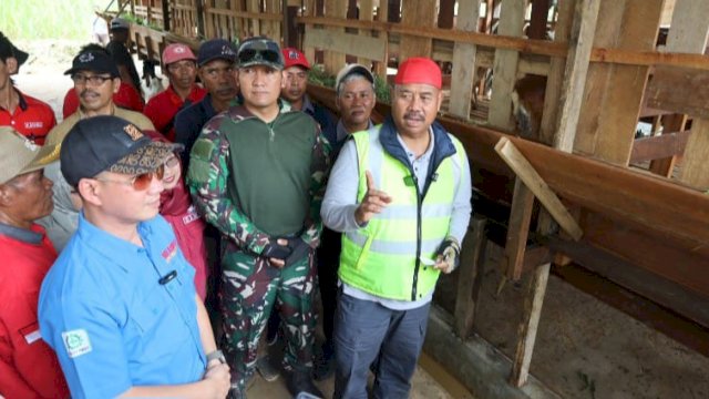 Bupati Kutai Kartanegara Edi Damansyah, saat mengunjungi Gapoktan Subur Makmur, di Desa Cipari Makmur, Minggu (09/06/2024). (Istimewa)