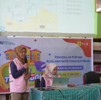Srikandi PLN Ajak Siswa SMK Kartika XX-1 Makassar Antisipasi Bahaya Kelistrikan