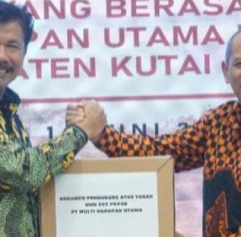 Kukar Dapatkan Hibah 128 Bidang Tanah Eks Tambang Batubara, Sunggono: Bukti Sinergi Swasta-Pemerintah
