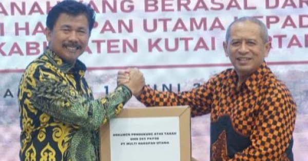 Kukar Dapatkan Hibah 128 Bidang Tanah Eks Tambang Batubara, Sunggono: Bukti Sinergi Swasta-Pemerintah