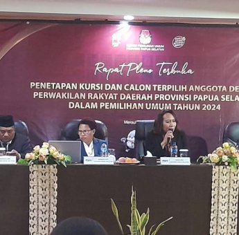 KPU Papua Selatan Tetapkan Perolehan Kursi dan Anggota DPRD Terpilih Hasil Pemilu