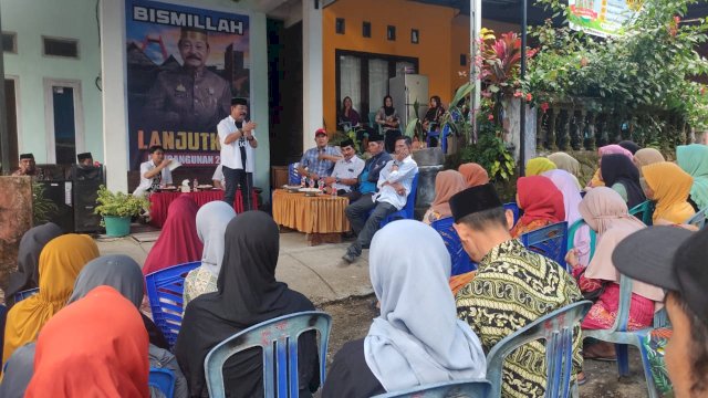 Bakal calon Bupati Gowa Abd Rauf Malaganni saat memberikan pernyataan di sela-sela melakukan kunjungan di Kecamatan Tinggimoncong, Sabtu, (15/06/2024). (Dok. Tim Bismillah)