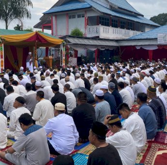 Ratusan Warga Binaan Lapas Kotabaru Sambut Idul Adha 1445 Hijriah dengan Khidmat