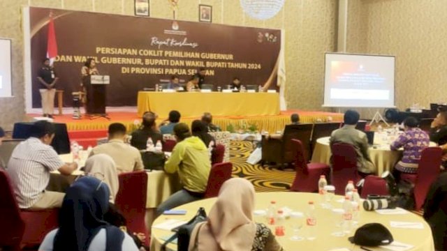 Rakor Persiapan Coklit Data Pemilih Pilkada 2024. (Istimewa)