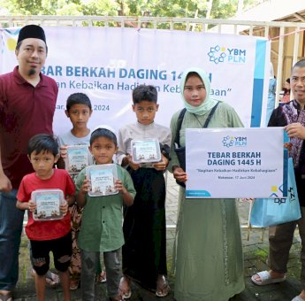 Perayaan Idul Adha, PLN Bagikan 1.020 Kg Daging Kurban