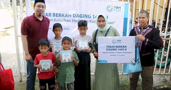 Perayaan Idul Adha, PLN Bagikan 1.020 Kg Daging Kurban