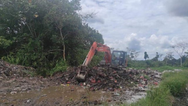 TPA Desa Hambau, Kecamatan Kembang Janggut, Kutai Kartanegara. (Istimewa)